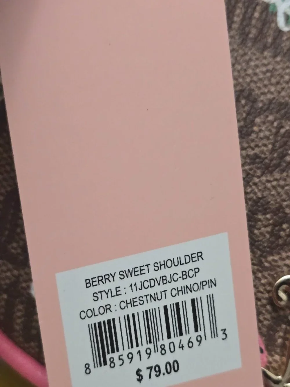 Juicy Couture Berry Sweet Shoulder Bag NWT